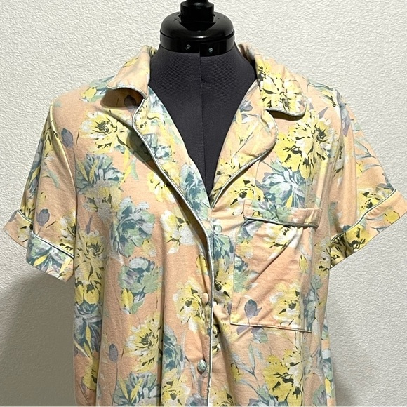 Soft Surroundings Woman 2 Piece Soft Floral Print Pajama Set Size M - Picture 2 of 15
